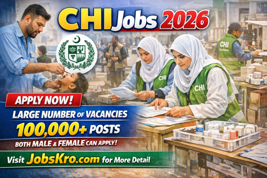 CHI Jobs 2026 | Community Health Inspector Jobs Punjab