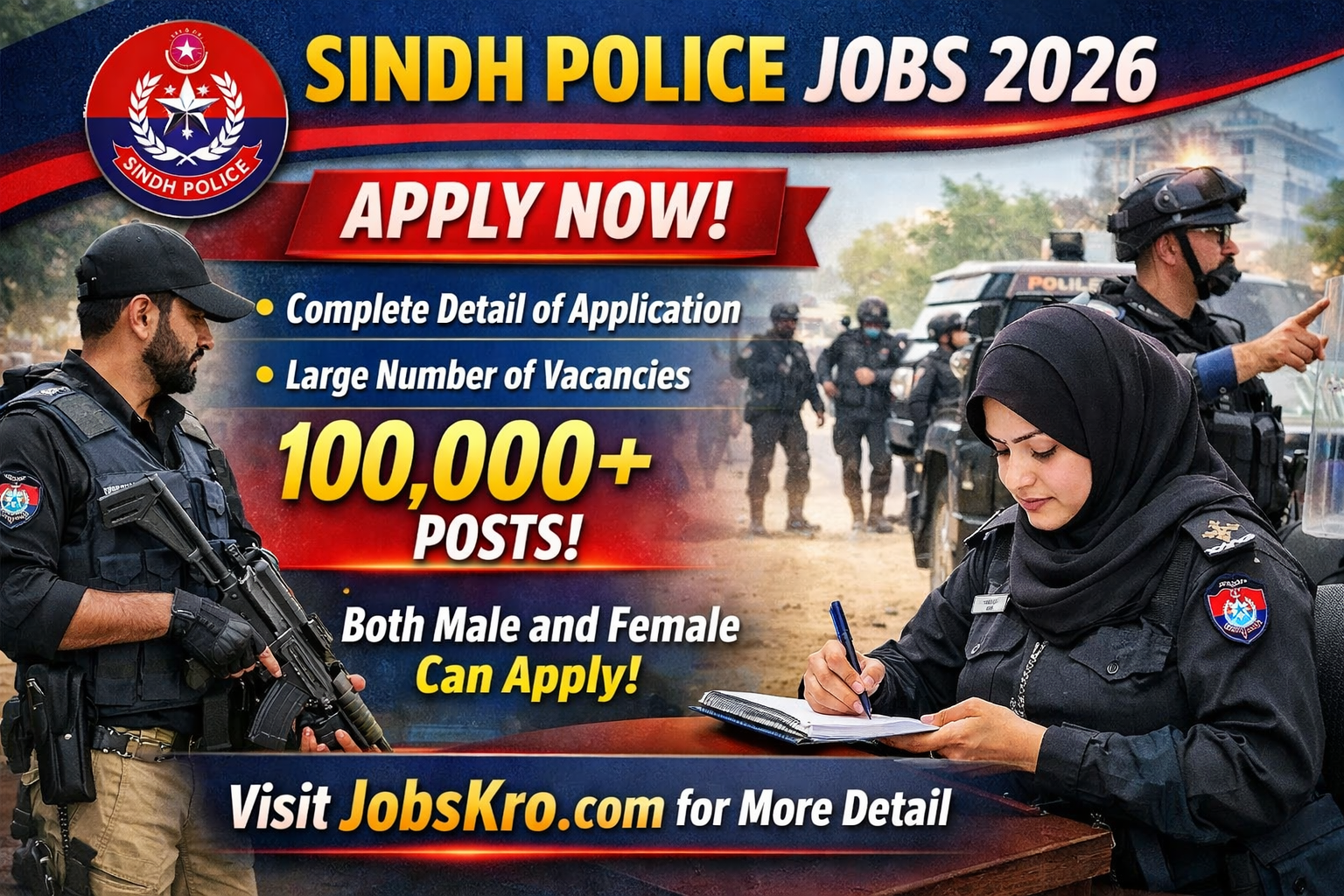 Sindh Police Jobs 2026 | Apply Online Now