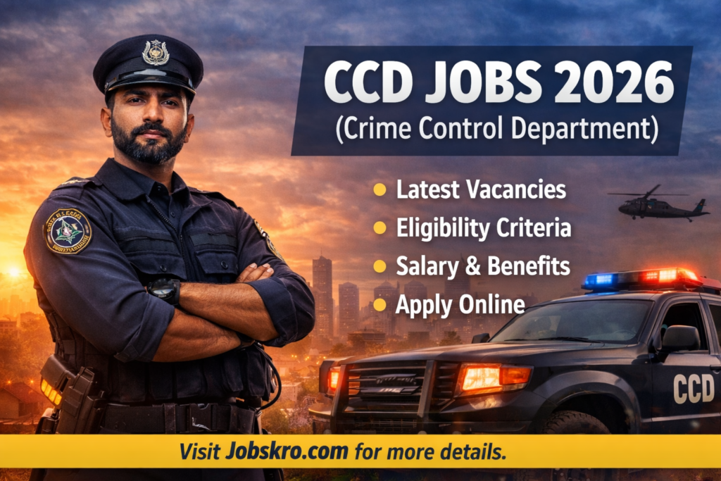 CCD Jobs 2026 – Crime Control Department | Apply Online Through NJP