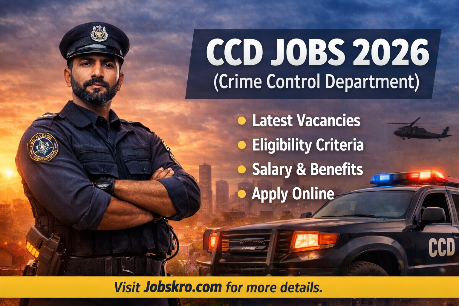 CCD Jobs 2026 – Crime Control Department | Apply Online Through NJP